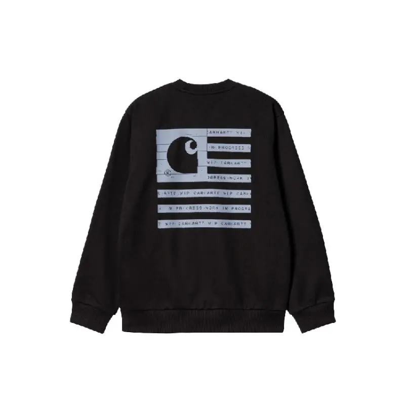 Carhartt Wip Label State Flag Sweat/Pulóver - Fekete - Image 2