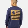 Carhartt Wip Label State Flag Sweat Enzian/Ochre - Image 2