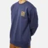 Carhartt Wip Label State Flag Sweat Enzian/Ochre