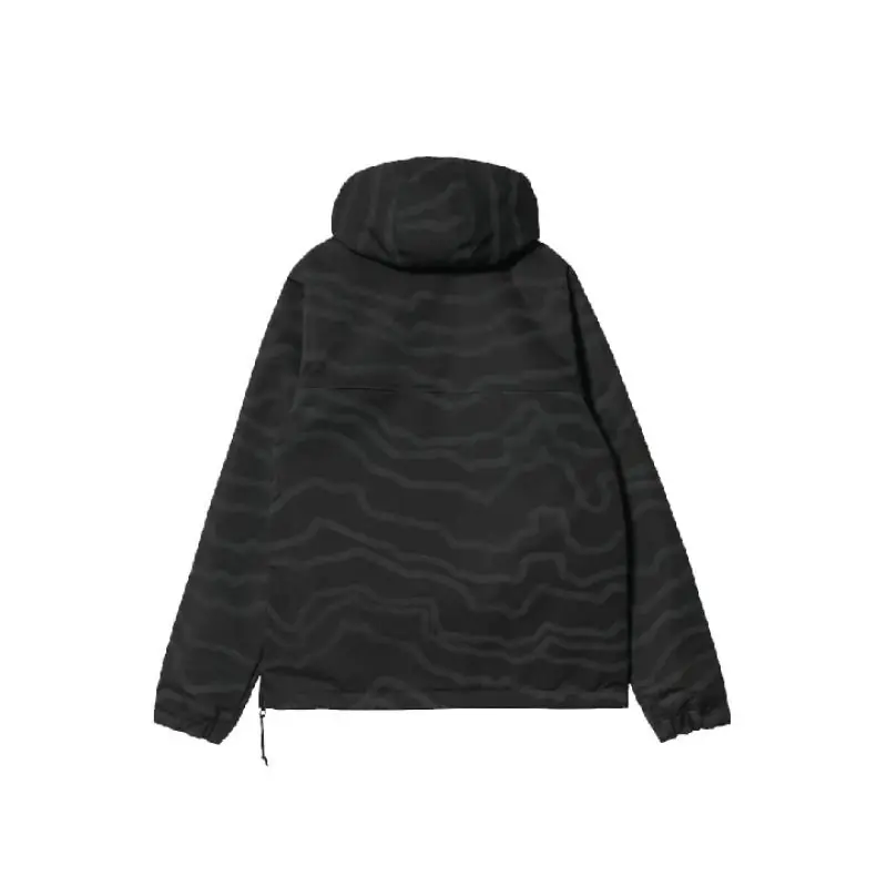 Carhartt WIP Nimbus Pullover - Deep Freeze Print, Black - Image 2
