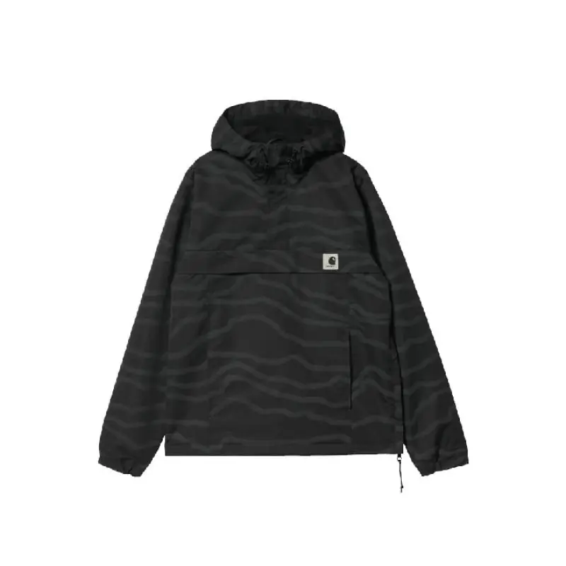 Carhartt WIP Nimbus Pullover - Deep Freeze Print, Black