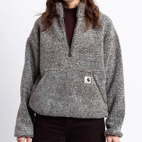 Carhartt Wip W' Ella Highneck Liner/Cipzáros Pulóver - Sötét Szürke