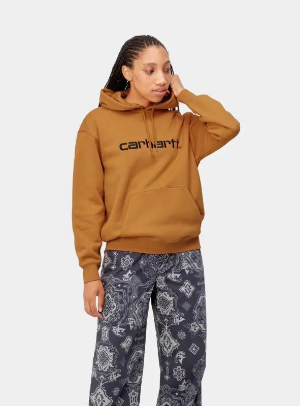 Carhartt Wip W' Hooded Carhartt Sweatshirt/Pulóver - Okkersárga