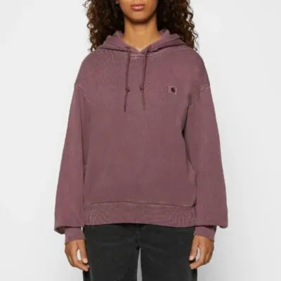 Carhartt Wip Womens Hooded Nelson Sweatshirt Dark Plum