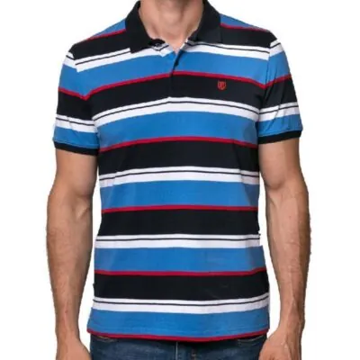 Heavy Tools Darca T-shirt 'Blue Stripes'