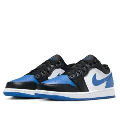 Air Jordan 1 Low White/Black/White/Royal Blue - Image 2