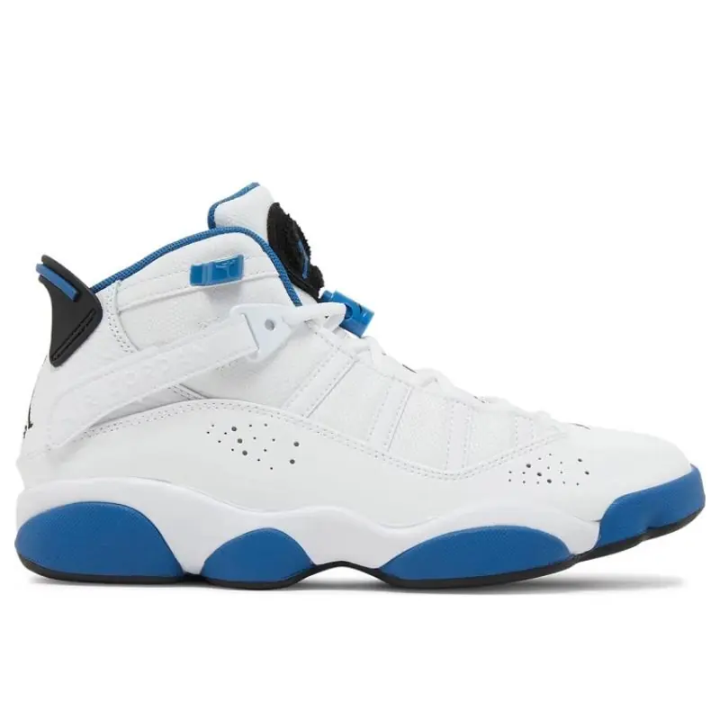 Jordan 6 Rings - White / Dark Marina Blue