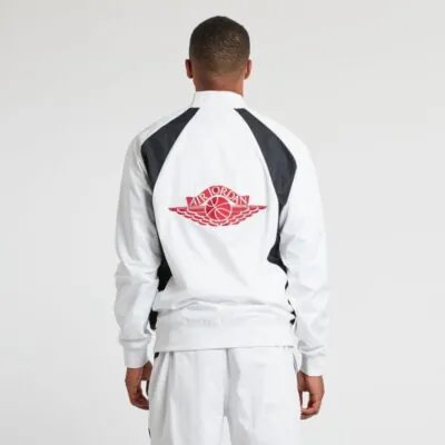 Jordan AJ 1 Wings Jacket - White/ Gym Red - Image 2
