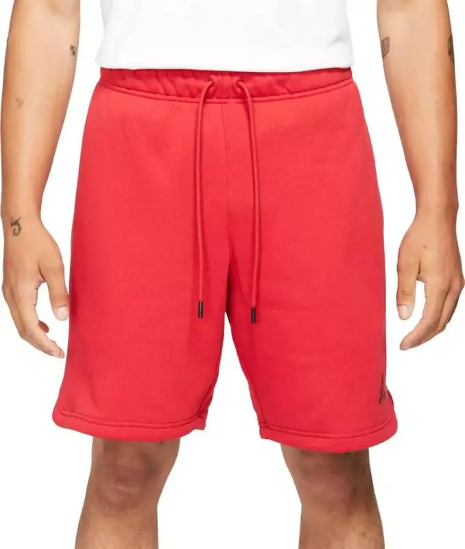 Jordan Essentials French Terry Fleece Shorts - Gym Red/ Gym Red/ Black - Image 2