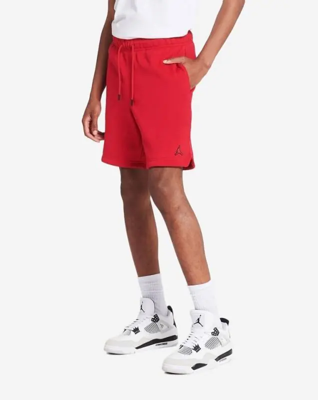 Jordan Essentials French Terry Fleece Shorts - Gym Red/ Gym Red/ Black - Image 3