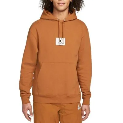 Jordan Essentials Statement Fleece Pullover Hoodie Desert Bronze