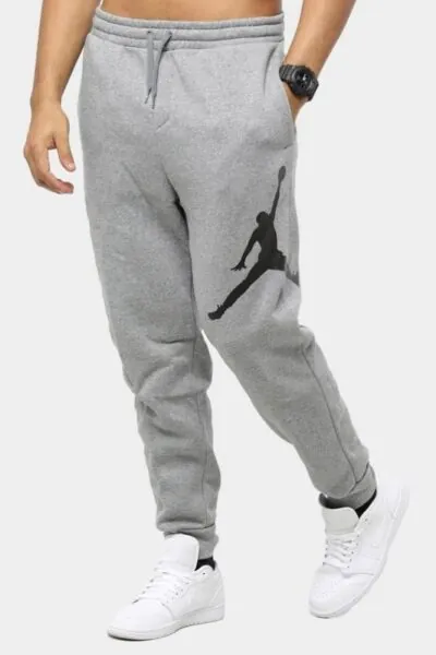 Jordan Jumpman Logo Fleece Pants - Carbon Heather