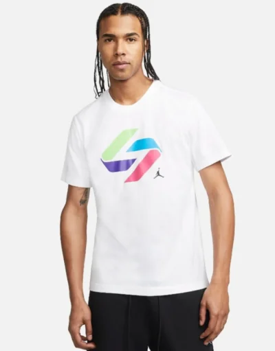 Jordan Luka NTR Glitch T-Shirt White - Image 2