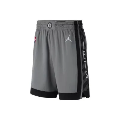 Jordan NBA Brooklyn Nets Statement Edition Swingman Shorts Dark Steel Grey