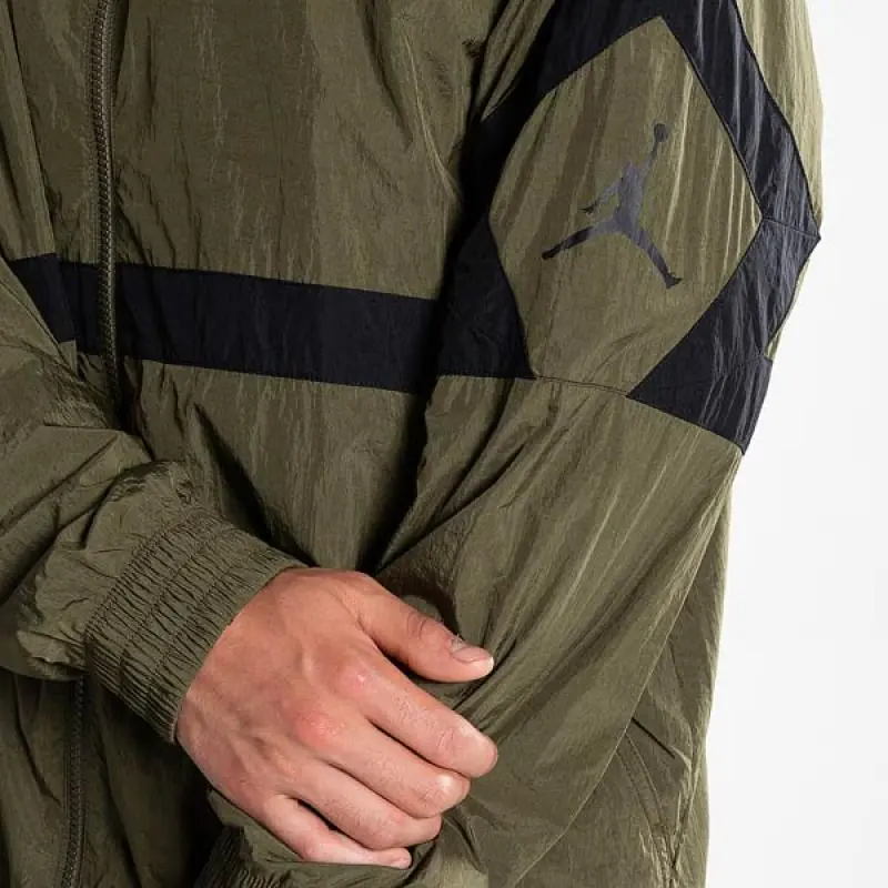 Jordan Sportswear Diamond Track Jacket - Olive Canvas/ Black - Image 3