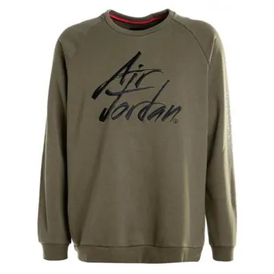 Jordan Sportswear Greatest Fleece Hoodie - Olive Canvas/ Black - Image 4