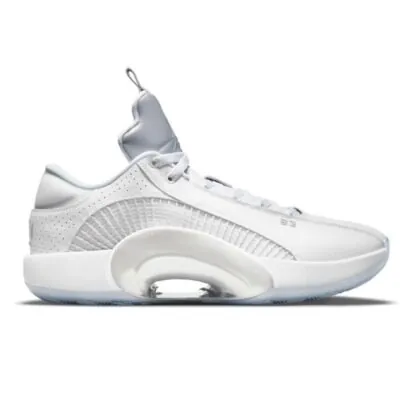 Jordan XXXV Low White/White/Metallic Silver