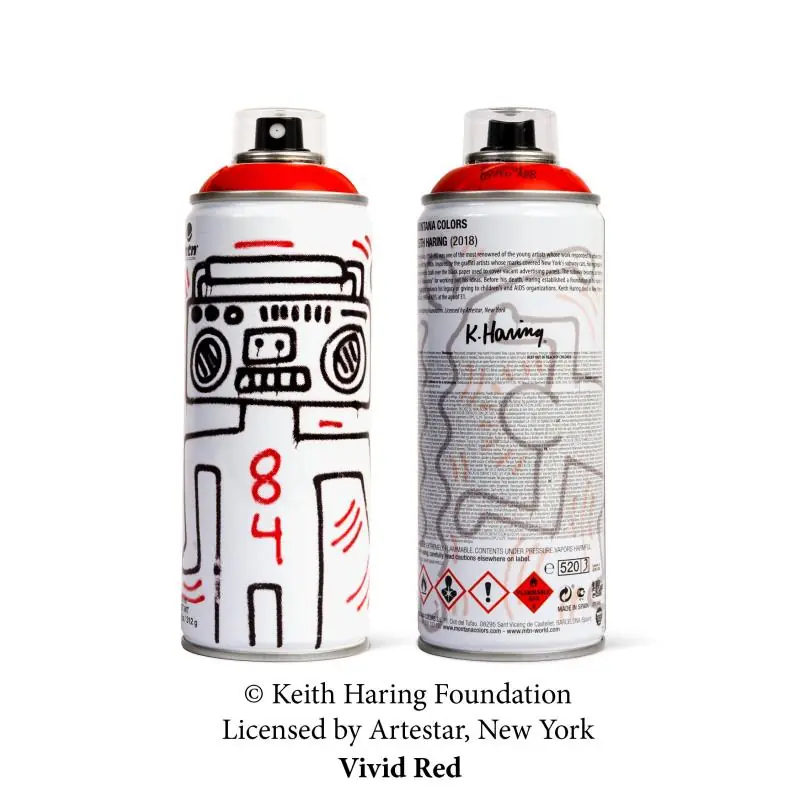 Keith Haring Special Edition Can - Vivid Red