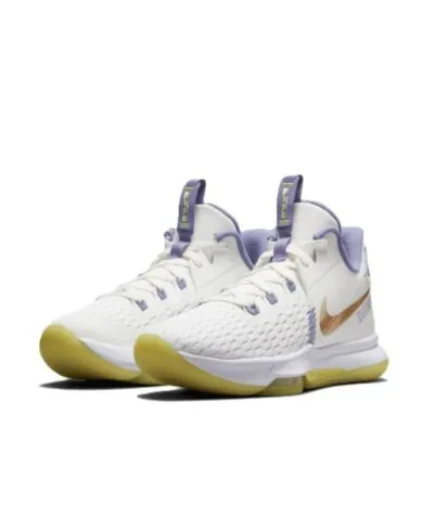 LeBron Witness 5 'Summit Whit/Metallic Bronze' - Image 3