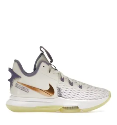 LeBron Witness 5 'Summit Whit/Metallic Bronze'