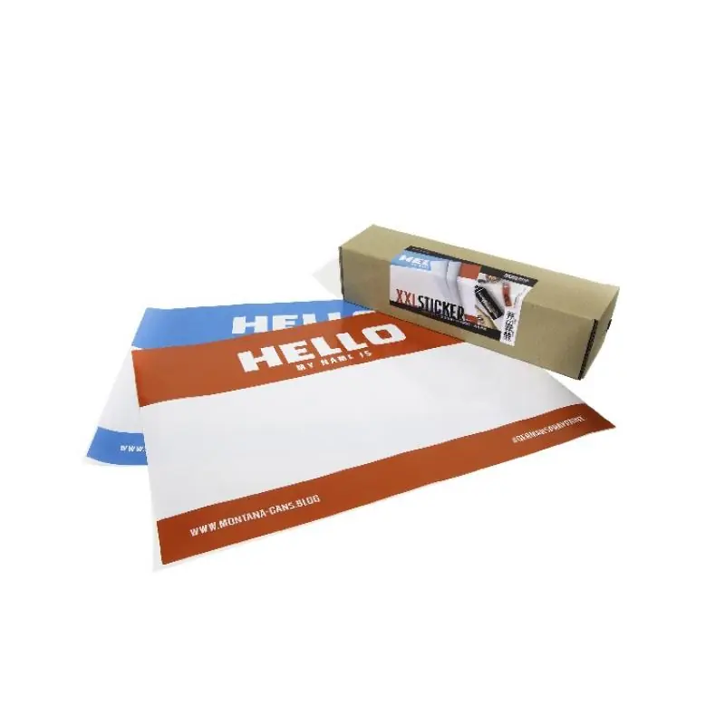 Montana 'HELLO MY NAME IS' A2 Sticker Pack (10 db)