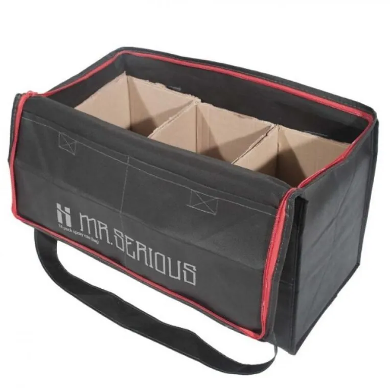 Mr. Serious 18 pack spray can bag
