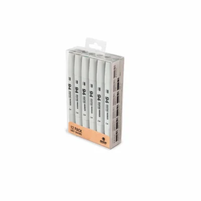 MTN 94 Graphic Marker Grey Shades 12 Pack