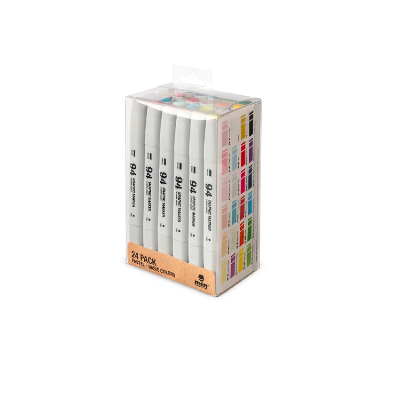 MTN 94 Graphic Marker Pastel & Basic Filckészlet (24 db-os set)