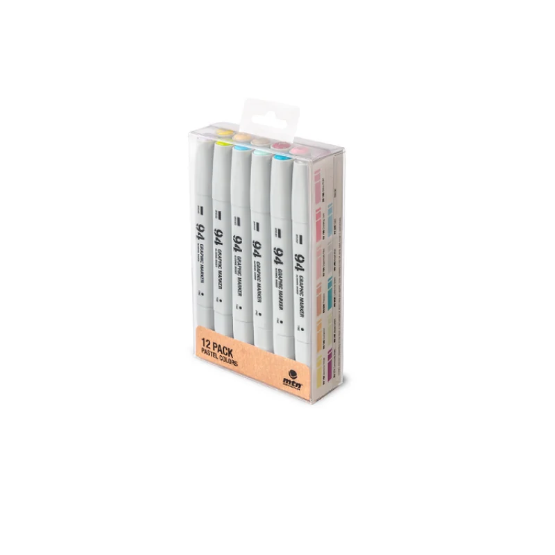 MTN 94 Graphic Marker Pastel Colors Filckészlet (12 db-os set)