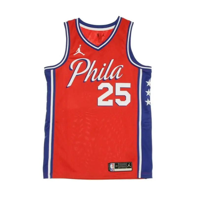 NBA Jordan Ben Simmons Philadelphia 76ers Swingman Jersey/Kosaras Mez - Piros