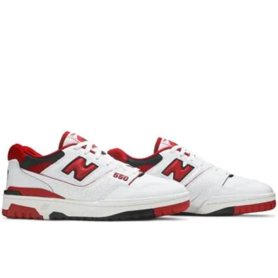New Balance 550 - White / Red / Black - Image 2