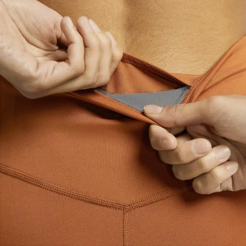 Nike 7/8 Trainingstight One Icon Clash Light Sienna/Healing Orange - Image 3