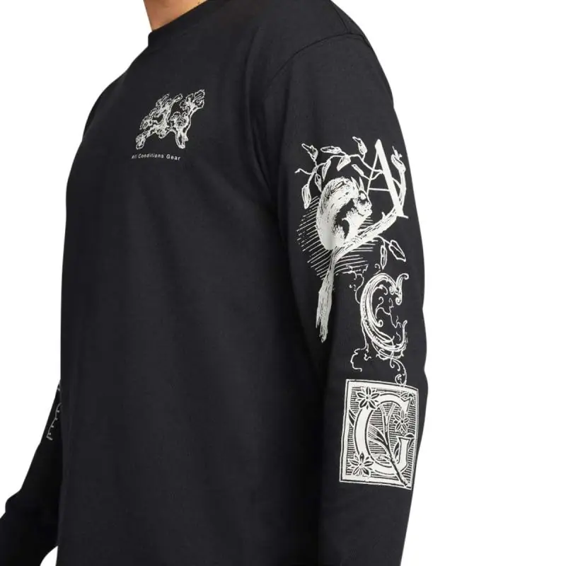 Nike ACG Long-Sleeve Iceland Info Shirt/Hosszú Ujjú Póló - Fekete - Image 4