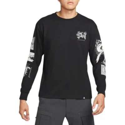 Nike ACG Long-Sleeve Iceland Info Shirt - Black