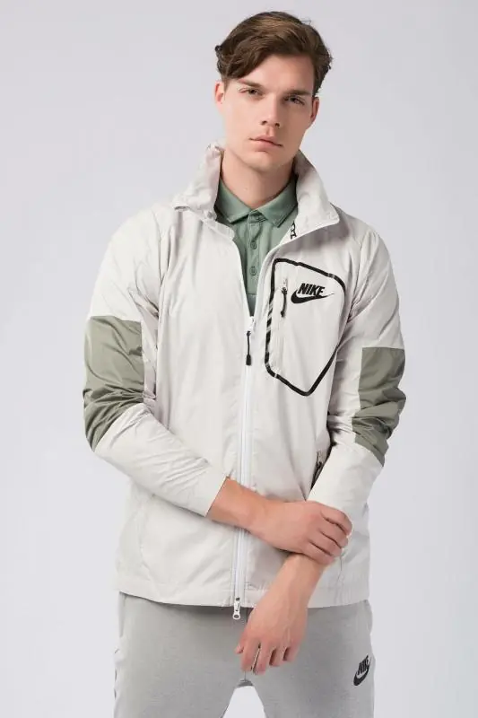 Nike Sportswear Advance 15 Jacket - Light Bone/ Dark Stucco/ Black/ Black