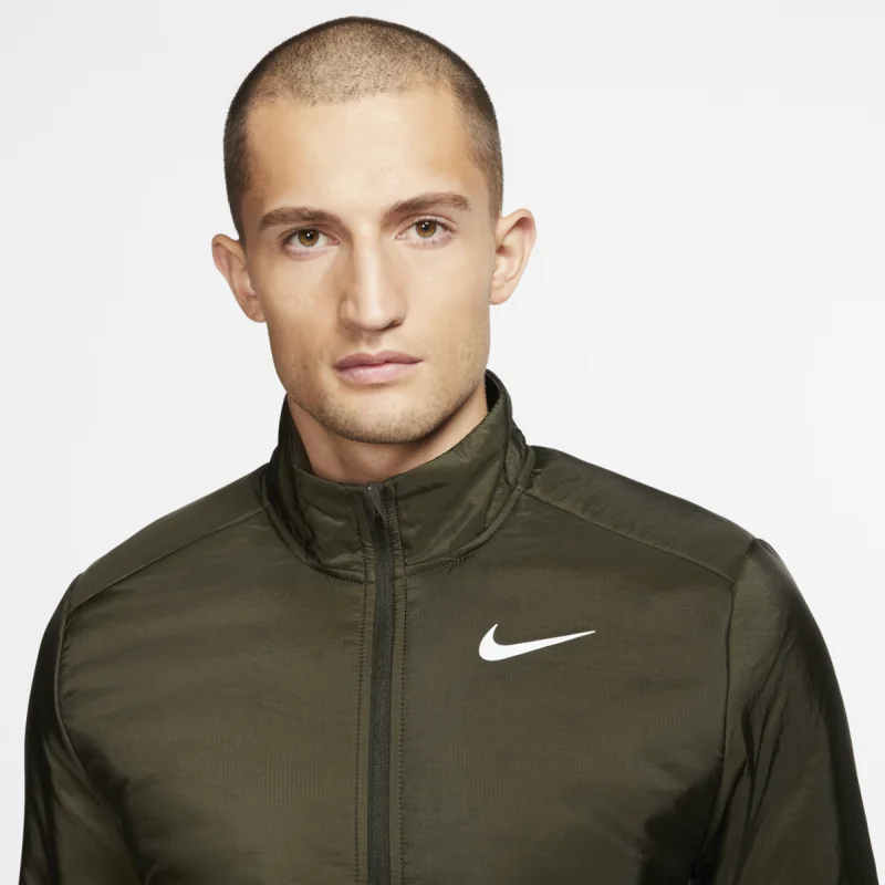Nike AeroLayer Runnig Jacket - Sequoia/ Grey Fog/ Reflective Silver - Image 2
