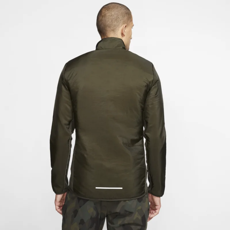Nike AeroLayer Runnig Jacket - Sequoia/ Grey Fog/ Reflective Silver - Image 5
