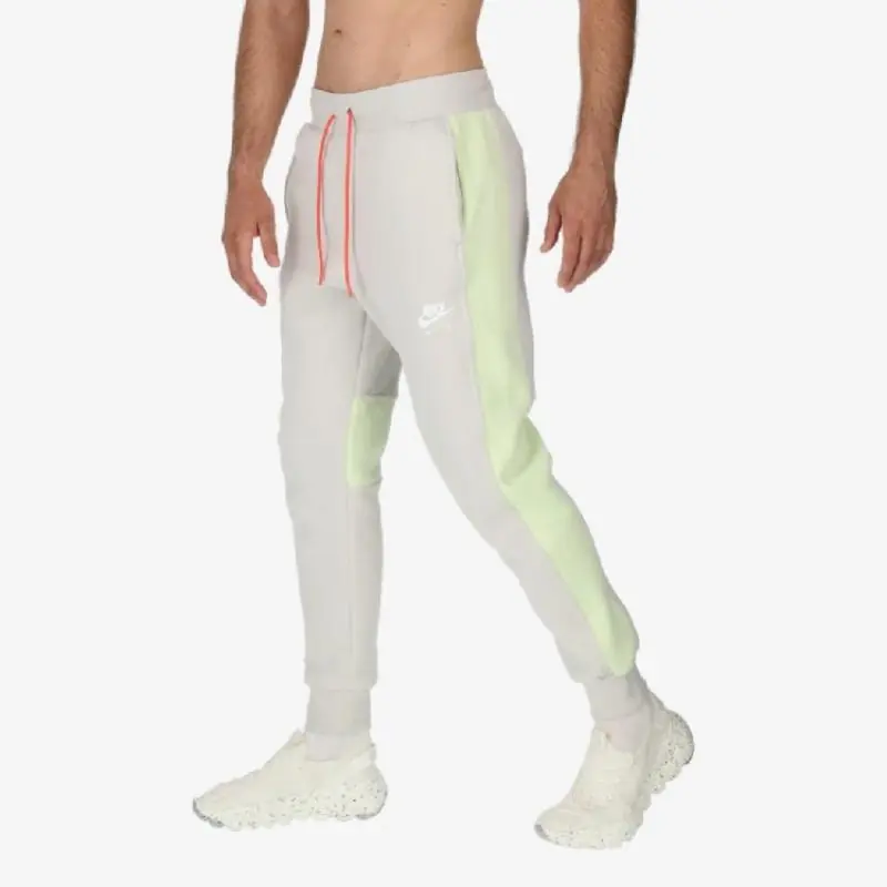 Nike Air Fleece Pants Light Bone/Lime Ice - Image 3
