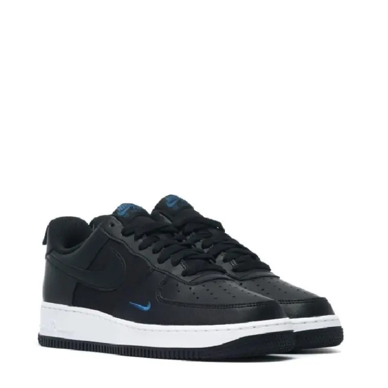 Nike Air Force 1 '07 'Black/Court Blue' - Image 3