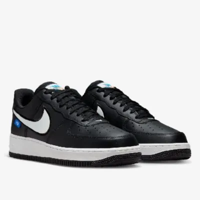 Nike Air Force 1 '07 Black/Summit White/Photo Blue - Image 2