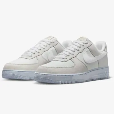 Nike Air Force 1 07 LV8 EMB 'Summit White Blue Whisper' - Image 3
