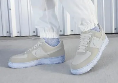 Nike Air Force 1 07 LV8 EMB 'Summit White Blue Whisper' - Image 4