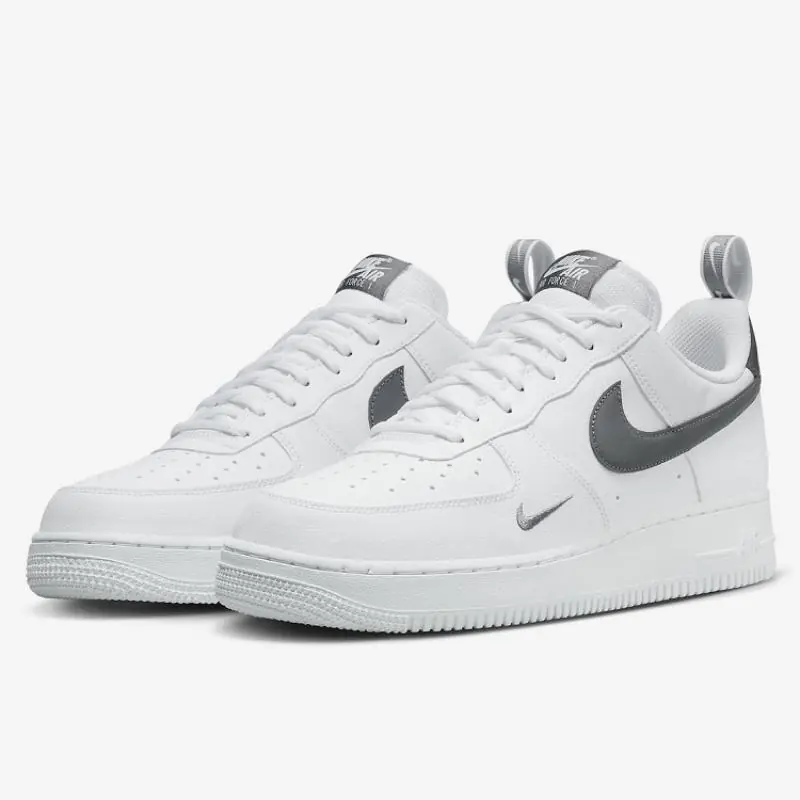 Nike Air Force 1 '07 LV8 UT White/Metallic Grey - Image 2