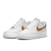Nike Air Force 1 '07 Next Nature (W) - White / Gold Suede - Image 2