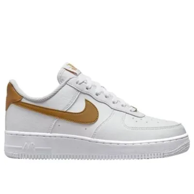 Nike Air Force 1 '07 Next Nature (W) - White / Gold Suede