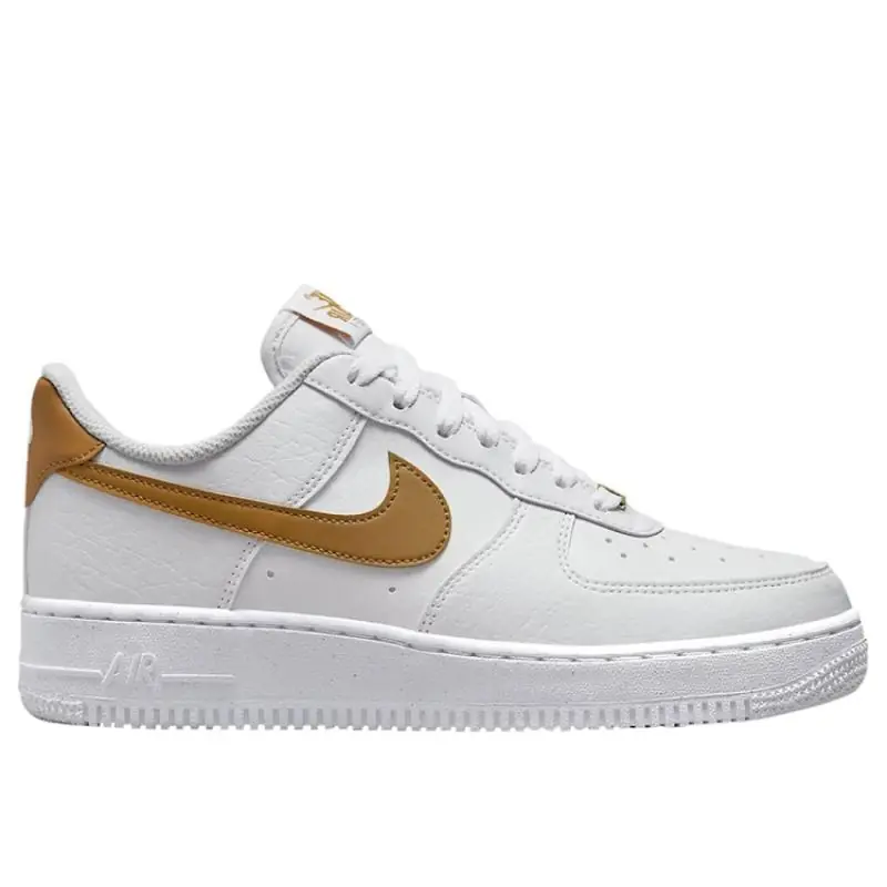 Nike Air Force 1 '07 Next Nature (W) - White / Gold Suede