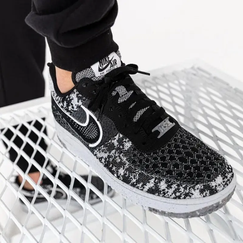 Nike Air Force 1 Crater Flyknit Black/White - Image 3