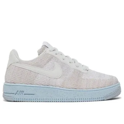 Nike Air Force 1 Crater Flyknit (GS) - White / Chambray Blue