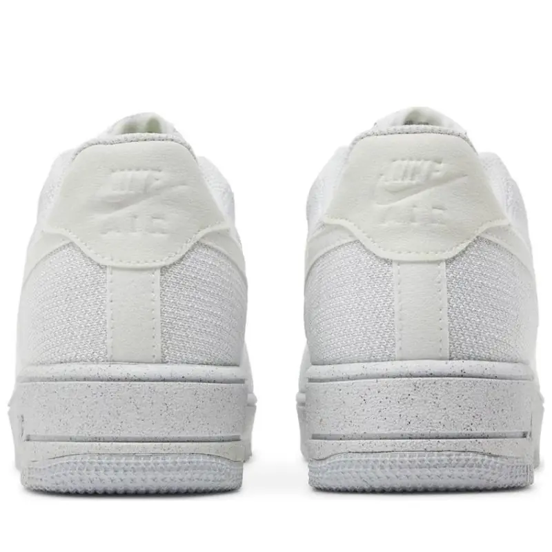 Nike Air Force 1 Crater Flyknit-White/Grey - Image 3