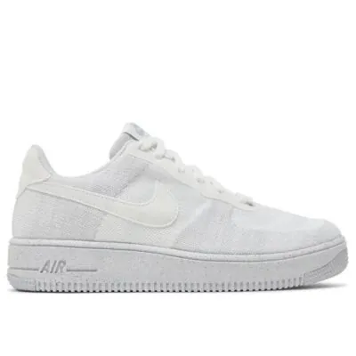 Nike Air Force 1 Crater Flyknit (GS) - White / Wolf Grey